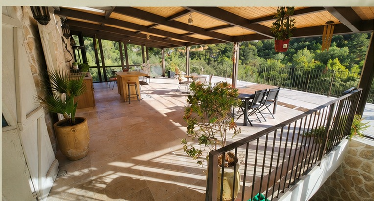 Terrasse du Domaine de Tilopa